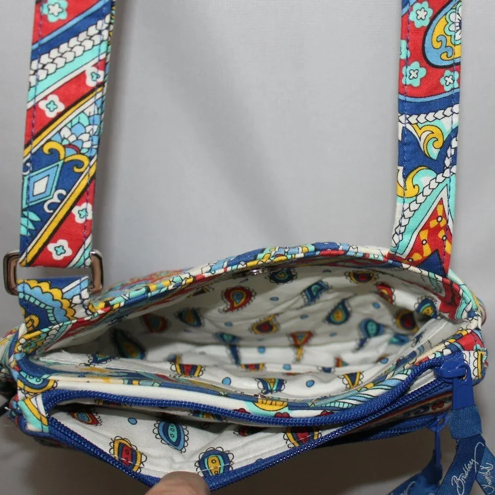Vera Bradley Petal Paisley Small Zip Shoulder Bag